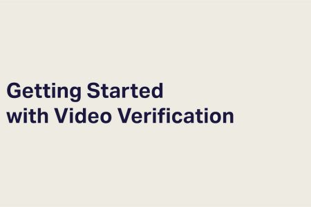 an image for a title card with the words "Getting Started with Video Verification"
