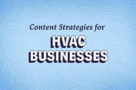 A graphic that says Content Strategies for HVAC Businesses